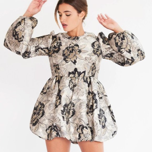 Mille Dresses & Skirts - Mille - Giselle Dress in Black Brocade